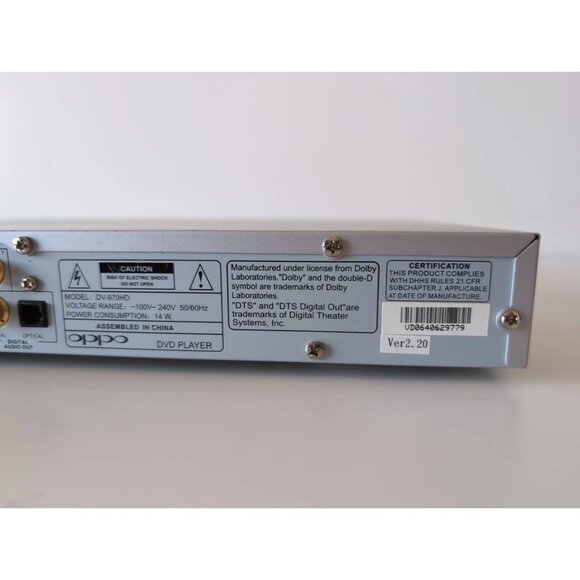 Oppo DV-970HD DVD Player TESTED No Remote - Picture 16 of 16